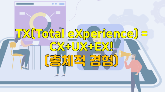 TX(Total eXperience) = CX+UX+EX!